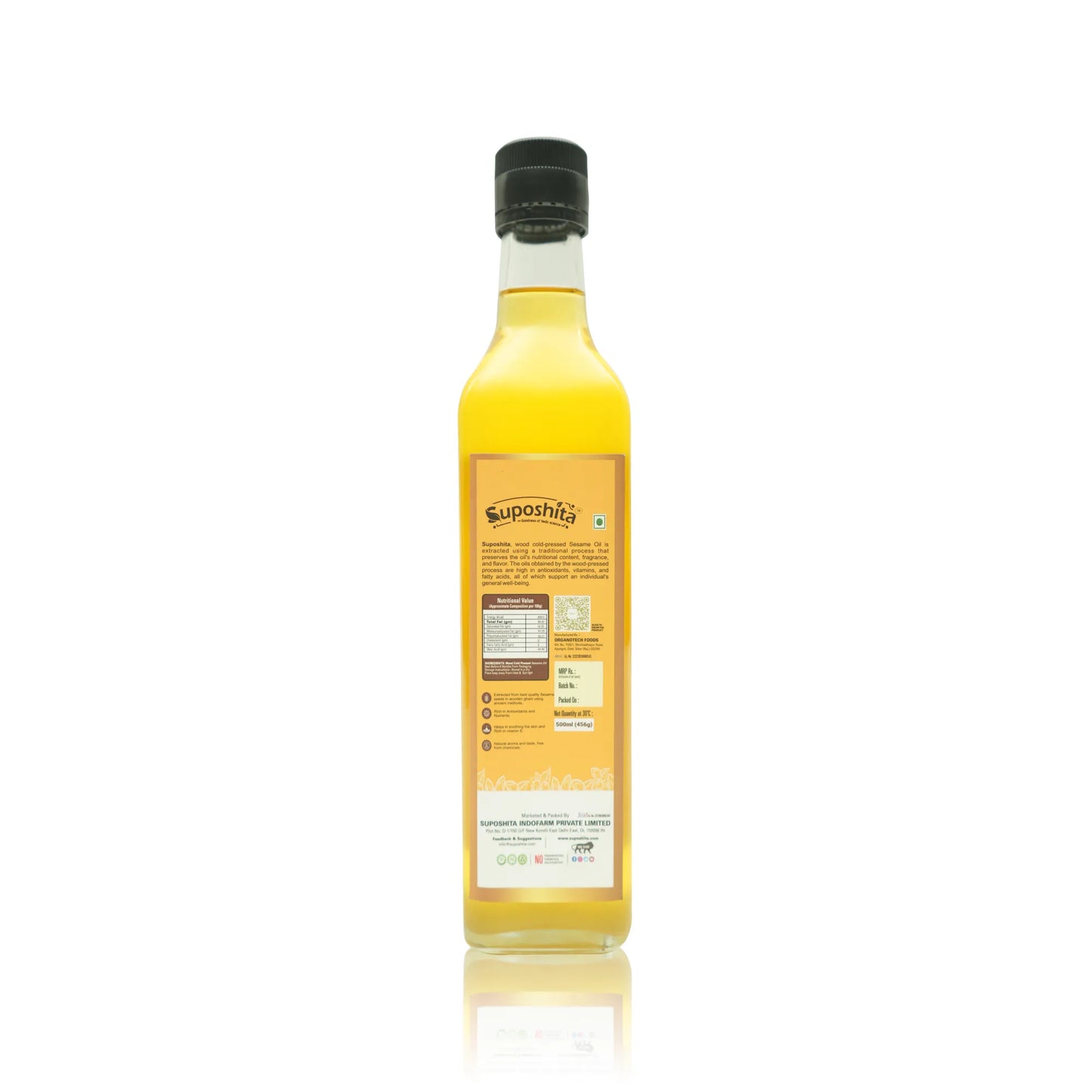 Wood Pressed White Sesame Oil